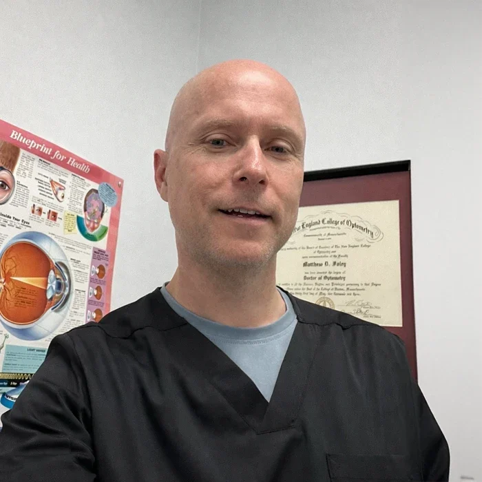 Matthew Foley Smiles Welcomingly at the Viewer